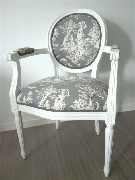 Fauteuil Toile de Jouy 